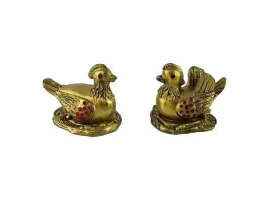 Статуэтки Утки-мандаринки «Золотые крылья успеха» (6×5×4 см) купить в интернет магазине подарков ПраздникШоп
