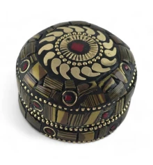 Шкатулка металлическая с кораллами (h-3.2 купить в интернет магазине подарков ПраздникШоп