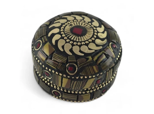 Шкатулка металлическая с кораллами (h-3.2 купить в интернет магазине подарков ПраздникШоп