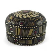 Шкатулка металлическая с кораллами (h-3.2 купить в интернет магазине подарков ПраздникШоп