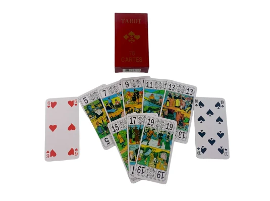 Карты для гадания «ТАРО» (12×6×2.5 см) (пластиковое покрытие) купить в интернет магазине подарков ПраздникШоп