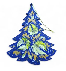 Крафтовая новогоднее украшение «Подвеска елочка» (135×100×4мм).Деревяная елочка купить в интернет магазине подарков ПраздникШоп