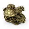 Черепаха-дракон «Бісі» кам'яна крихта «бронзовий» (7×6×5.5 см)