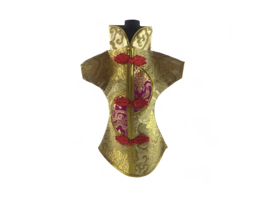 Чехол на бутылку бежевый «Кимоно» (28×25 см) купить в интернет магазине подарков ПраздникШоп