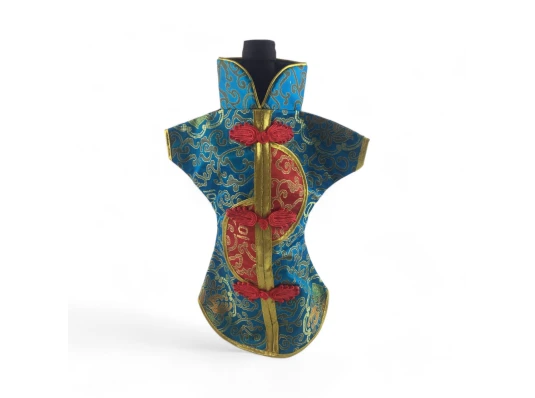 Чехол на бутылку бирюзовый «Кимоно» (28×25 см) купить в интернет магазине подарков ПраздникШоп