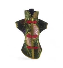 Чехол на бутылку зеленый «Кимоно» (28×25 см) купить в интернет магазине подарков ПраздникШоп