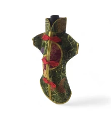 Чехол на бутылку зеленый «Кимоно» (28×25 см) купить в интернет магазине подарков ПраздникШоп