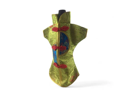 Чехол на бутылку салатовый «Кимоно» (28×25 см) купить в интернет магазине подарков ПраздникШоп