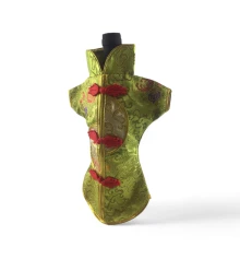 Чехол на бутылку салатовый «Кимоно» (28×25 см) купить в интернет магазине подарков ПраздникШоп