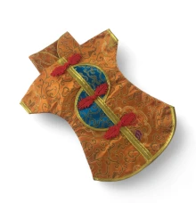 Чехол на бутылку оранжевый «Кимоно» (28×25 см) купить в интернет магазине подарков ПраздникШоп