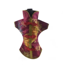 Чехол на бутылку малиновый «Кимоно» (28×25 см) купить в интернет магазине подарков ПраздникШоп