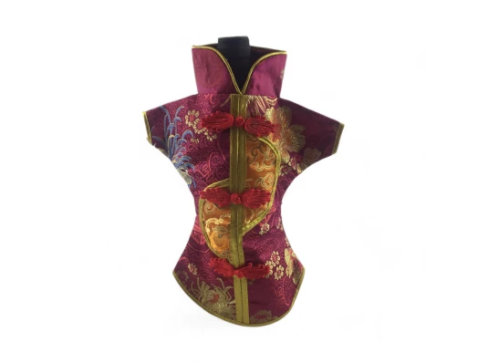 Чехол на бутылку малиновый «Кимоно» (28×25 см) купить в интернет магазине подарков ПраздникШоп