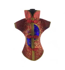 Чехол на бутылку красный «Кимоно» (28×25 см) купить в интернет магазине подарков ПраздникШоп