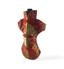 Чехол на бутылку красный «Кимоно» (28×25 см) купить в интернет магазине подарков ПраздникШоп