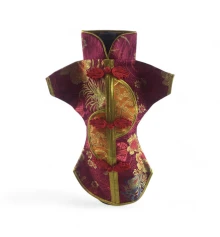 Чехол на бутылку малиновый «Кимоно» (28×25 см) купить в интернет магазине подарков ПраздникШоп