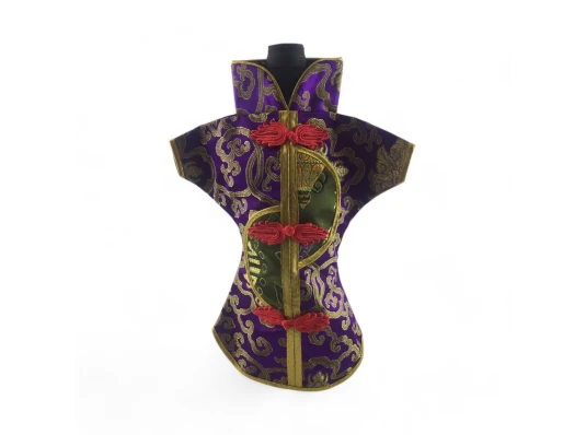 Чехол на бутылку фиолетовый «Кимоно» (28×25 см) купить в интернет магазине подарков ПраздникШоп