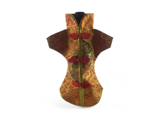 Чехол на бутылку оранжевый «Кимоно» (28×25 см) купить в интернет магазине подарков ПраздникШоп