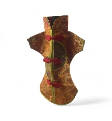 Чехол на бутылку оранжевый «Кимоно» (28×25 см) купить в интернет магазине подарков ПраздникШоп