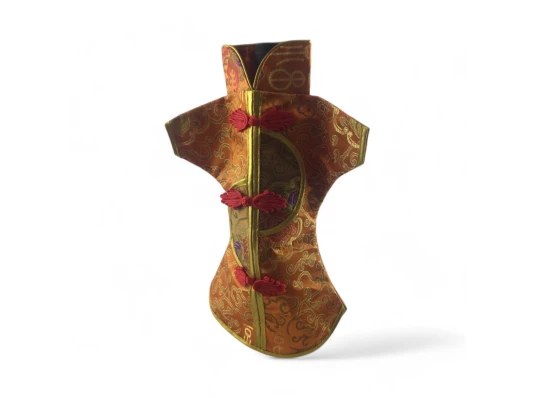 Чехол на бутылку оранжевый «Кимоно» (28×25 см) купить в интернет магазине подарков ПраздникШоп