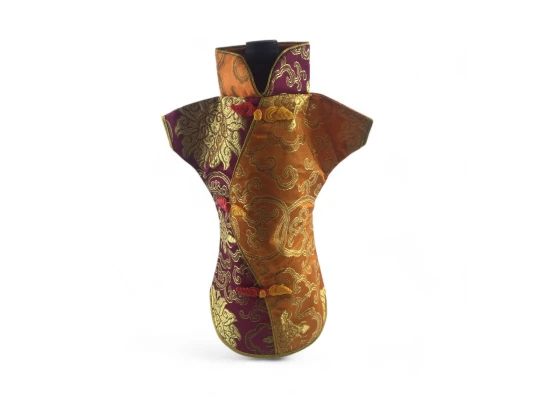 Чехол на бутылку оранжевый «Кимоно» (28×25 см) купить в интернет магазине подарков ПраздникШоп