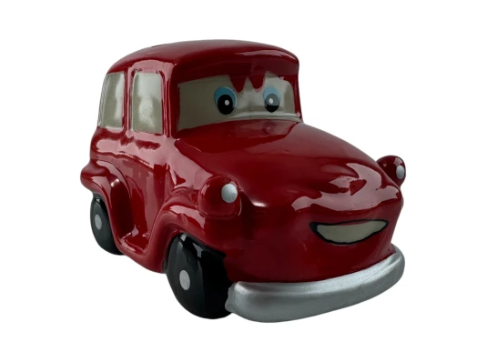Копилка керамическая «Автомобиль» красная (11.5×7×7 см) купить в интернет магазине подарков ПраздникШоп