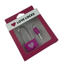 Замок для влюбленных розовый «Сердце» (7×3.3×1.1 см) купить в интернет магазине подарков ПраздникШоп
