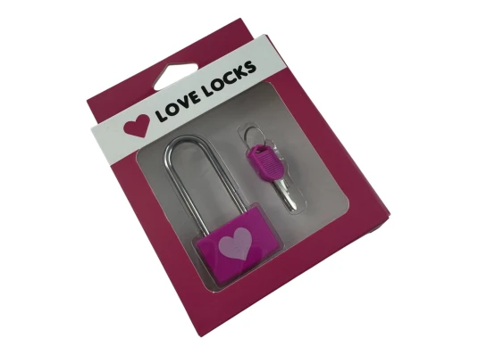 Замок для влюбленных розовый «Сердце» (7×3.3×1.1 см) купить в интернет магазине подарков ПраздникШоп