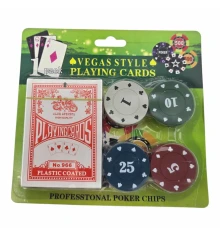 Покерные фишки (20 штук) с картами купить в интернет магазине подарков ПраздникШоп