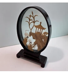 Декоративная миниатюра в овальной рамке (11.5×12×3 см) купить в интернет магазине подарков ПраздникШоп