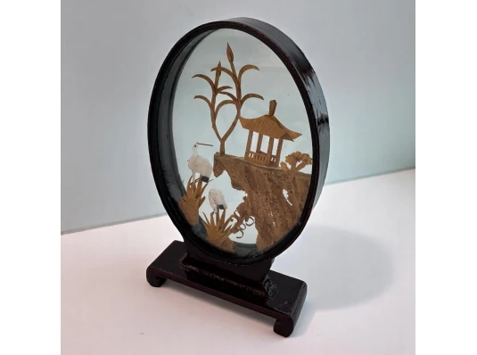 Декоративная миниатюра в овальной рамке (11.5×12×3 см) купить в интернет магазине подарков ПраздникШоп