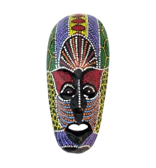 Маска расписная деревянная (20×10×2.5 см) купить в интернет магазине подарков ПраздникШоп