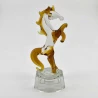 Кінь кришталевий коричневий (10×4×4.2 см)
