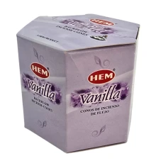 Vanilla Backflow (Ваниль) (Hem) 40 шт. конусы купить в интернет магазине подарков ПраздникШоп