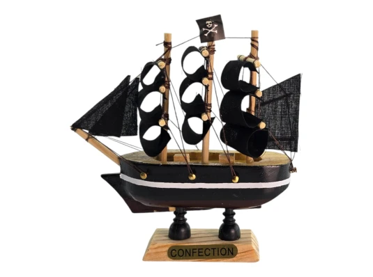 Модель парусника на подставке «Пиратский корабль» (10×10×2.5 см) купить в интернет магазине подарков ПраздникШоп