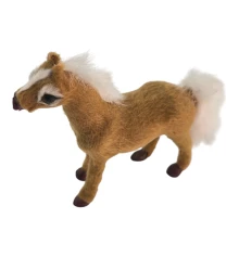 Лошадь из натурального меха (11×11×3.5 см) купить в интернет магазине подарков ПраздникШоп