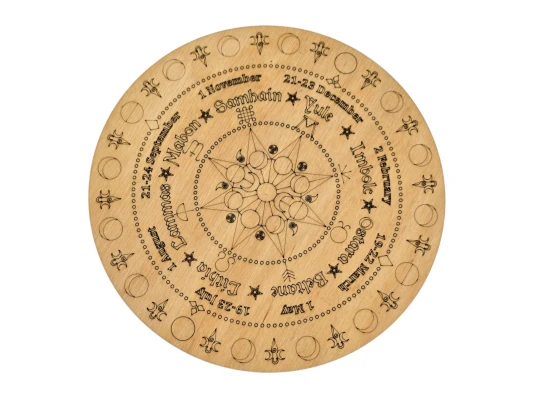 Таблица для работы с маятником «Колесо года» на английском языке купить в интернет магазине подарков ПраздникШоп