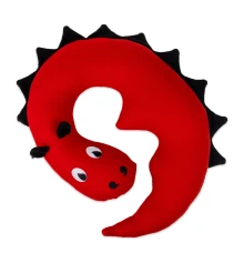 Мягкая подушка Дракон Мякуша красно-черный (60611) купить в интернет магазине подарков ПраздникШоп