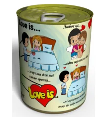 Консервированные носки для любимой "Love is...", 1 пара купить в интернет магазине подарков ПраздникШоп