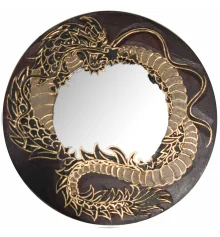 Зеркало мозаичное «Дракон» красный (d-30 cм) купить в интернет магазине подарков ПраздникШоп