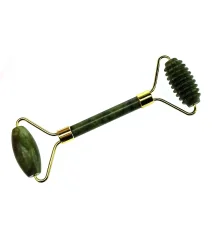 Массажер для лица нефритовый валик+ежик с ручкой в футляре (16×5.5×2 см) купить в интернет магазине подарков ПраздникШоп