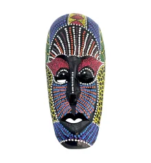 Маска расписная деревянная (24.5×10×2.5 см) A купить в интернет магазине подарков ПраздникШоп