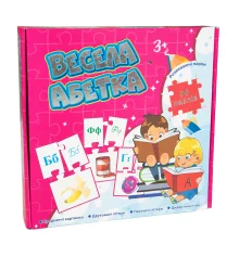 Обучающие пазлы Веселый алфавит 96 карт на украинском языке (525) купить в интернет магазине подарков ПраздникШоп