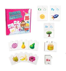 Обучающие пазлы Веселый алфавит 96 карт на украинском языке (525) купить в интернет магазине подарков ПраздникШоп