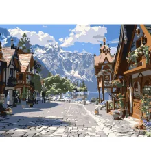 Картина по номерам Тихая улочка  30Х40 (SS-1249) купить в интернет магазине подарков ПраздникШоп