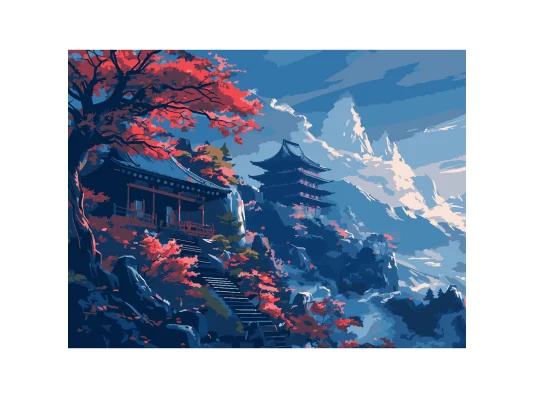 Картина по номерам Горный покой  30Х40 (SS-1257) купить в интернет магазине подарков ПраздникШоп