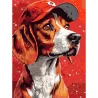 Картина за номерами Пес у кепці  30Х40 (SS-1260)
