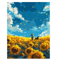 Картина по номерам Подсолнечное поле  30Х40 (SS-1270) купить в интернет магазине подарков ПраздникШоп