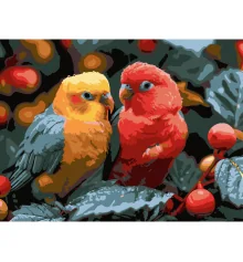 Картина по номерам Попугай красно-желтый  30Х40 (SS-1278) купить в интернет магазине подарков ПраздникШоп