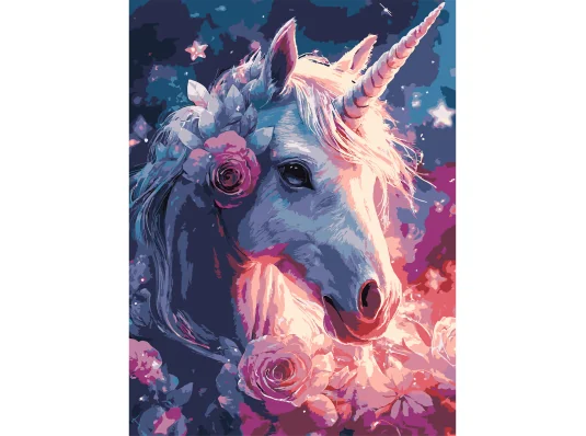 Картина по номерам Сказочный единорог  30Х40 (SS-1279) купить в интернет магазине подарков ПраздникШоп