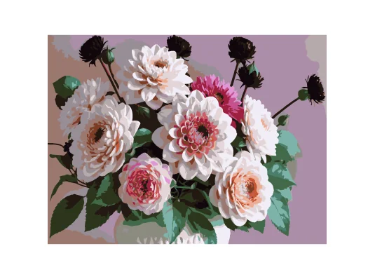 Картина по номерам Цветы в корзине  30Х40 (SS-1281) купить в интернет магазине подарков ПраздникШоп